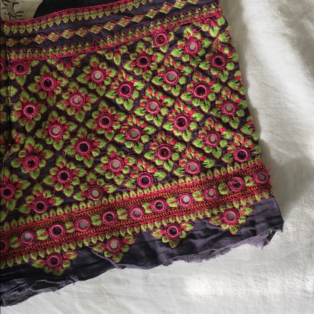 Free people embroidered shorts